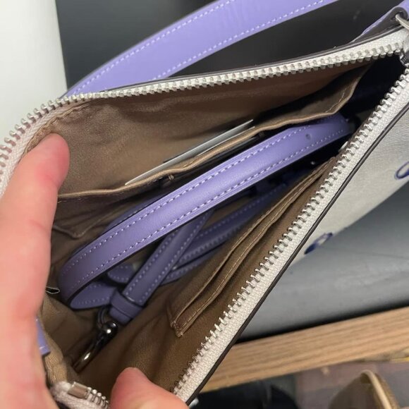 Coach Teri Shoulder Bag  With Blueberry Print - Picture 4 of 5